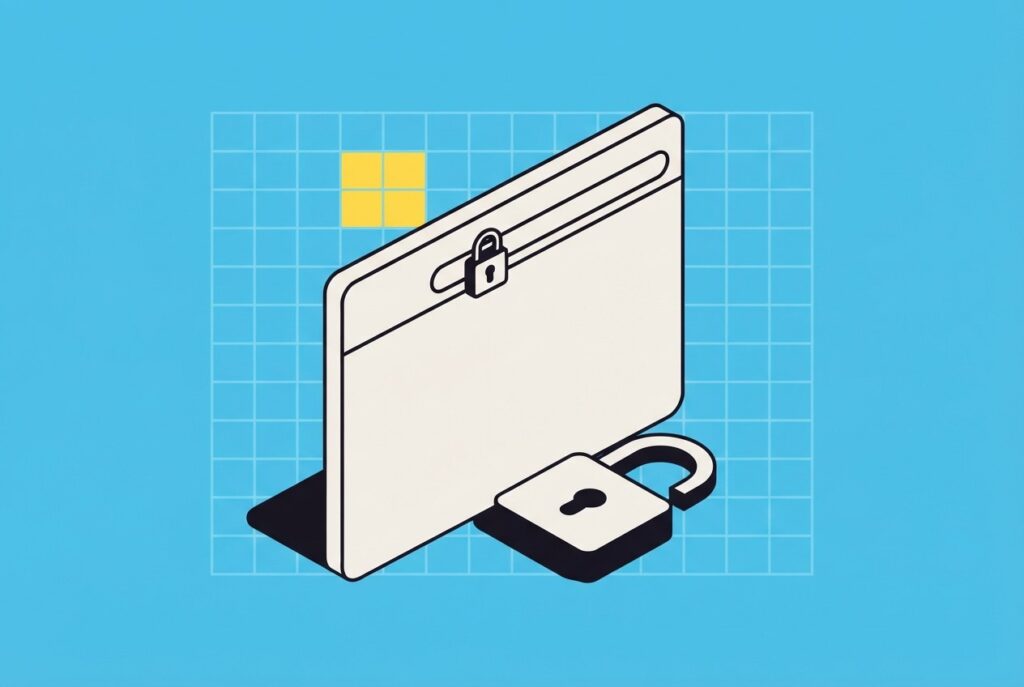 Fenêtre de navigateur, cadenas fermé et cadenas ouvert